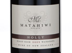 Matahiwi Holly Wairarapa Pinot Noir,2009