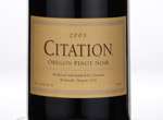 Citation Oregon Pinot Noir,2003