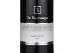 Te Kairanga Estate Pinot Noir,2011