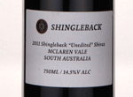 Shingleback Unedited McLaren Vale Shiraz,2011