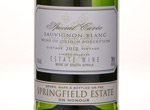 Springfield Sauvignon Blanc,2012