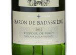 Picpoul de Pinet Baron de Badassière,2012