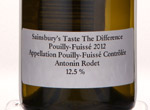 Sainsbury's Taste the Difference Pouilly Fuissé,2012