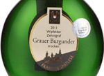 Wipfelder Zehntgraf Grauer Burgunder Spätlese Trocken,2011