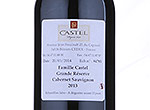 Famille Castel Grande  Réserve Cabernet Sauvignon,2013