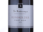 Te Kairanga Runholder Pinot Noir,2012
