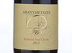 Aranymetszés Balatoni Irsai Olivér,2012