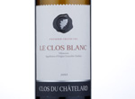 Le Clos Blanc - Clos du Châtelard 1er Grand Cru Villeneuve,2013