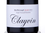 Single Vineyard Clayvin Syrah,2012