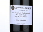 Shingleback Unedited McLaren Vale Shiraz,2013