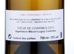 Cœur de Charmes  Mâcon-Lugny,2013