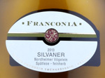 FRANCONIA Nordheimer Vögelein Silvaner Spätlese Feinherb,2013