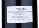 The Greystone Thomas Brothers' Reserve,2013