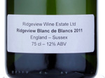 Ridgeview Blanc de Blancs,2011