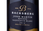 Backsberg John Martin Reserve,2014