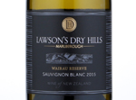 Lawson's Dry Hills Wairau Reserve Sauvignon Blanc,2015