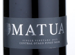 Matua Single Vineyard Central Otago Pinot Noir,2013