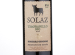 Solaz Tempranillo Bio,2016