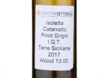 Isoletta Catarratto Pinot Grigio,2017