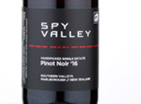 Spy Valley Handpicked Single Estate Pinot Noir,2016