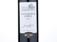 Busby Estate Langhorne Creek Shiraz,2018