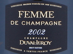 Femme de Champagne Grand Cru,2002