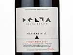 Delta Hatters Hill Pinot Noir,2021