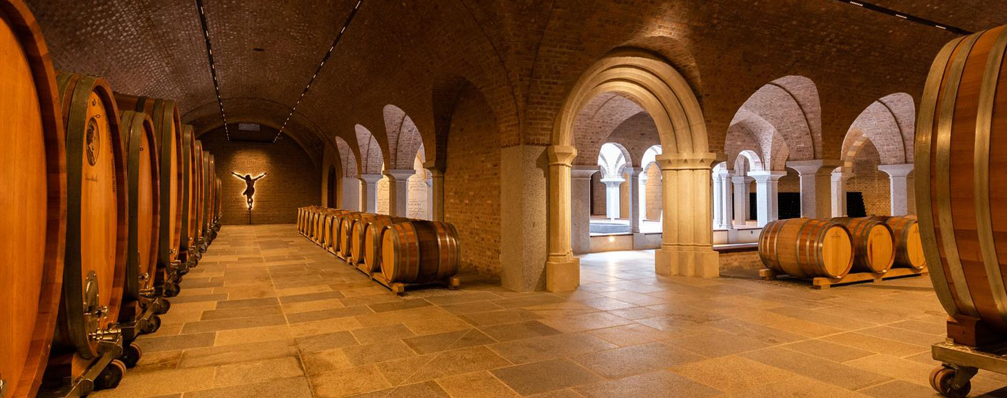 The new cellar using historic techniques