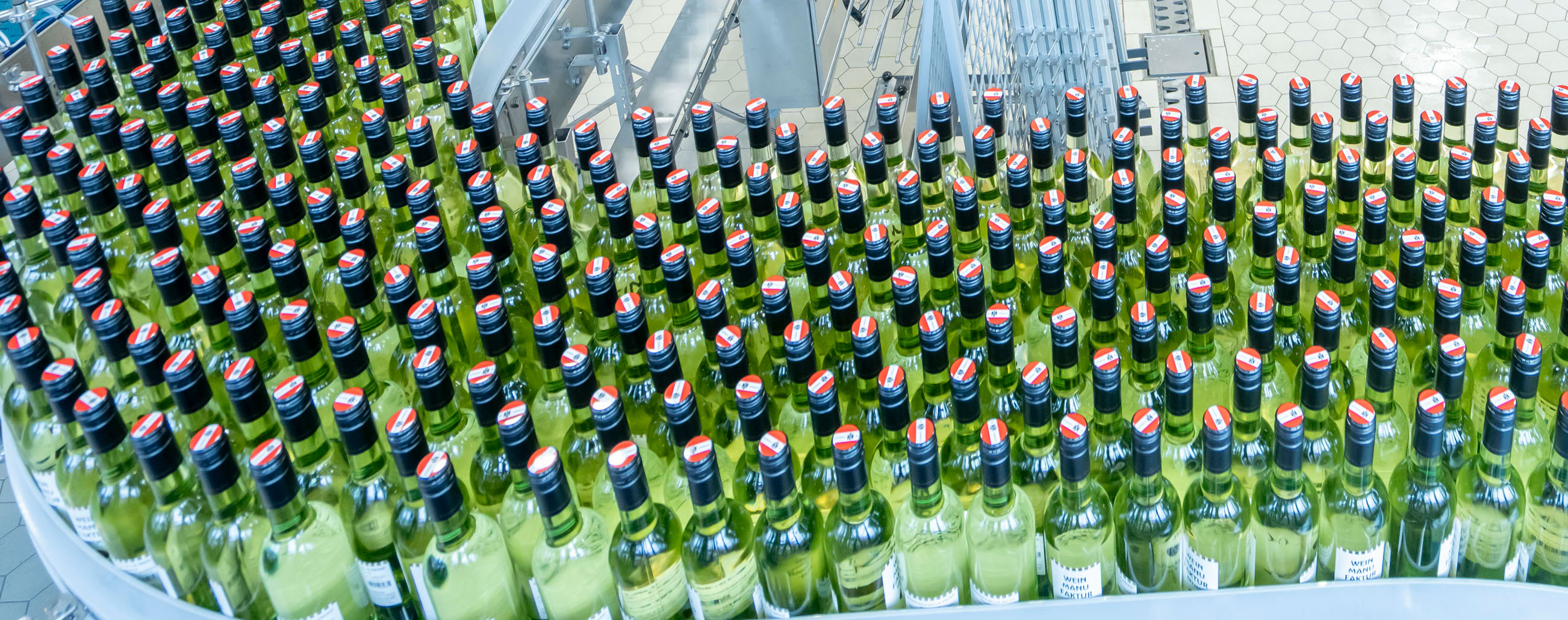 The line that fills 15,000 bottles an hour